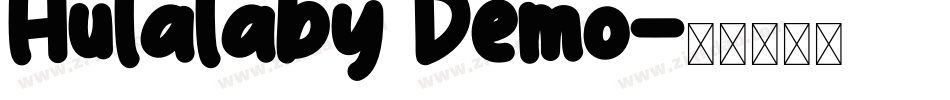 Hulalaby Demo字体转换